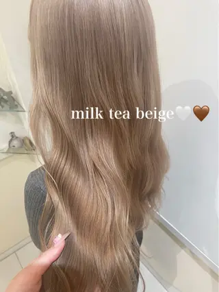 ロング カラー 髪質改善カラー🤍 エクステ✨君島由実子のヘアスタイル