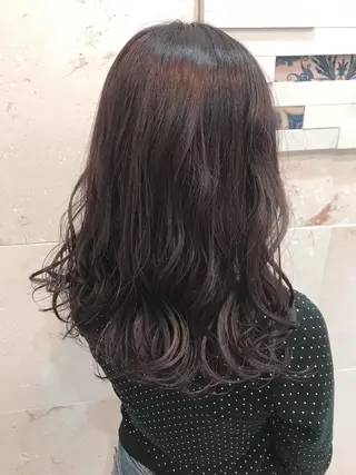 ミディアム カラー 💘カラー人気Ｎｏ. １💘SAYAのヘアスタイル