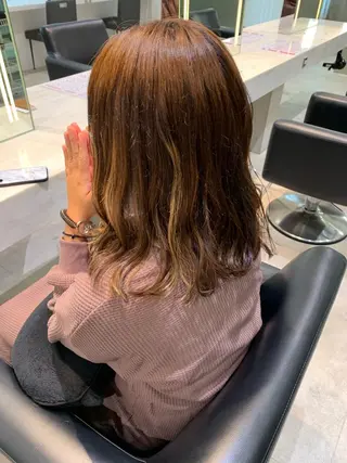 セミロング 🫧透明感カラー/ ボブ/小笠原汐海🪽のヘアスタイル