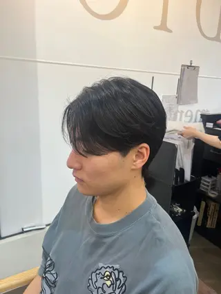 ショート パーマ メンズ 韓国風メンズ/毛流れ ヘアなら須田龍世のヘアスタイル