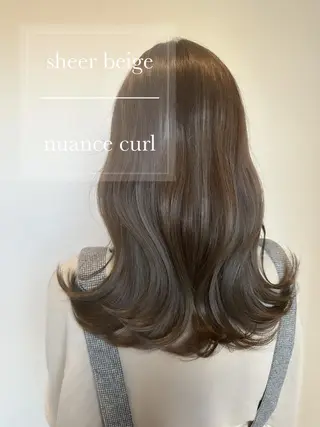 セミロング カラー ヘアアレンジ topstylist 芳賀みなみのヘアスタイル