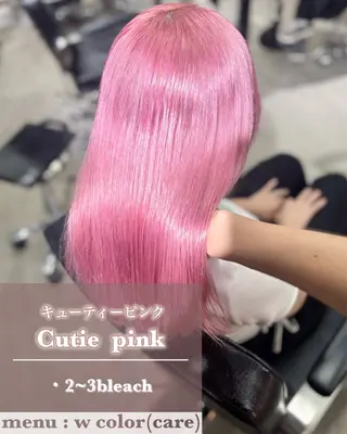 カラー ヘアアレンジ 艶髪ハイトーン/ ブロンド/Nagiのヘアスタイル