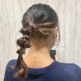 ミディアム カラー ヘアアレンジ 古沢 みづきのヘアスタイル