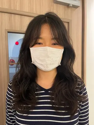 ロング パーマ ショート/ボブ/透明 感カラー/高橋あみのヘアスタイル