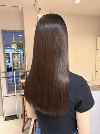 ロング 🎀調布仙川透明感オ リーブカラー干莉🎀のヘアスタイル