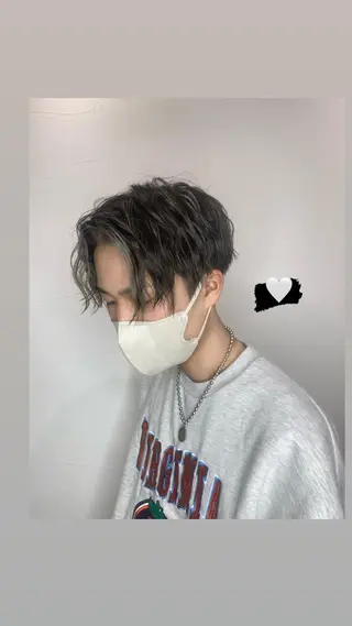 ショート メンズ ハイトーン職人💗 松本輝美のヘアスタイル