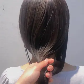 ミディアム SALON WORK STATION所属・ボブ♡柔らかいカラー 實松栞理のヘアスタイル