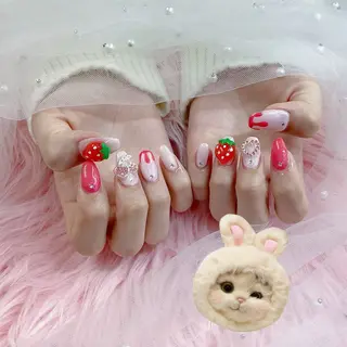 ネイル パーツ全部¥110 サロンミミのネイルデザイン