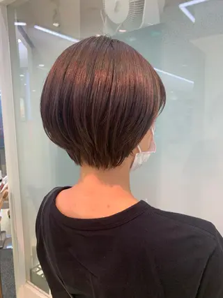 ショート カラー ヘアアレンジ 似合わせカラー/艶 髪質改善/ヨシザキのヘアスタイル
