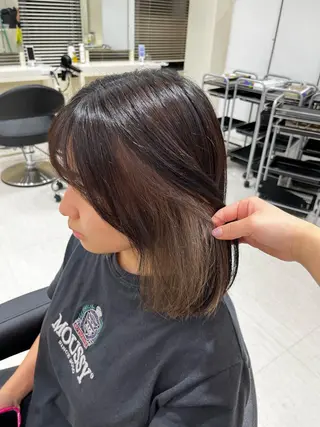 セミロング カラー 💟RINNA 艶カラー💟のヘアスタイル