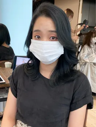 ミディアム 【1日2名様限定】 AFLOAT白川雄副のヘアスタイル