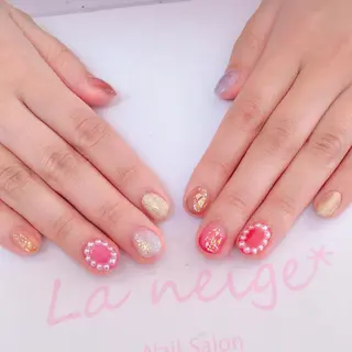 ネイル La neige* yuki 🥯🍑のネイルデザイン