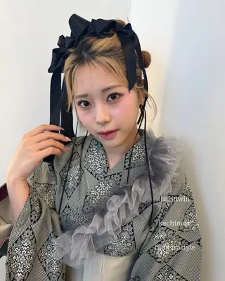 ヘアアレンジ HAIR MAKE SALON new  me所属・ヘアメイク new meのヘアスタイル