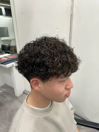 パーマ メンズ 人見知りさんでも安心 奥田 里佳子のヘアスタイル