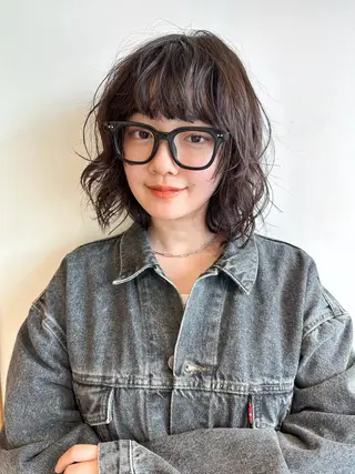 ミディアム sea by luvismけやき通り2号店所属・ボブ/ショート/ 縮毛矯正/岸本恭明のヘアスタイル