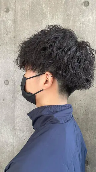 パーマ メンズ 松本平太郎美容室大宮店所属・もりたみかこ 美容師お休み中のヘアスタイル