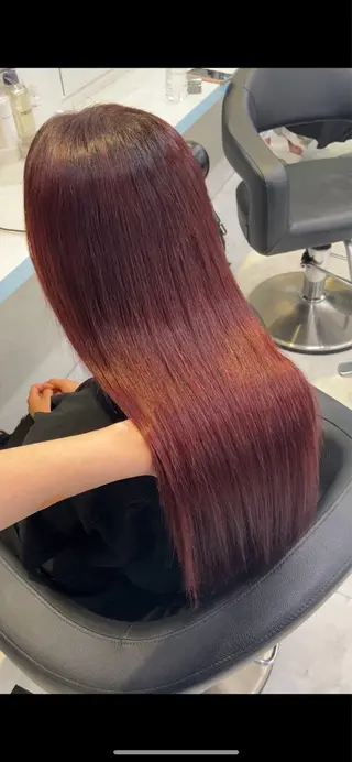 カラー 🍒♡艶髪暖色カラー saaya♡🍒のヘアスタイル