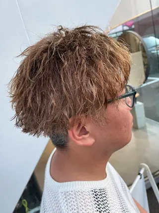 ショート パーマ メンズ APREKO RIKUのヘアスタイル