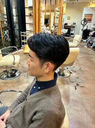 ショート カラー パーマ メンズ Lit.自由が丘（SENJYU自由が丘）所属・【髪質改善/美髪】 ⭐️川嶋 陸央⭐️のヘアスタイル