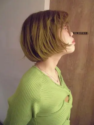 ショート カラー パーマ ヘアアレンジ marino マリノのヘアスタイル