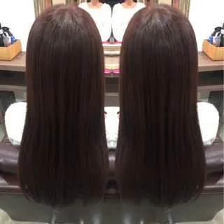 ロング カラー レイヤーカット匠 イソザキノリユキのヘアスタイル