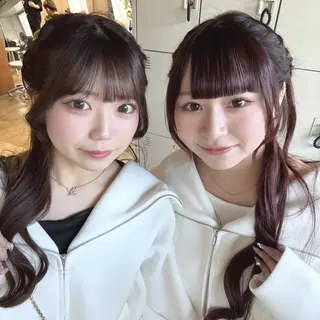 ロング ヘアアレンジ ANLY. 明治神宮前所属・うる艶/透明感カラー 🐇🤍もものヘアスタイル