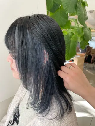 ミディアム 鎌倉/アレンジ/暗髪 /髪質改善/ ユキミのヘアスタイル