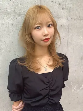 セミロング 立川✨ブリーチ/ ケアブリーチ特化✨のヘアスタイル