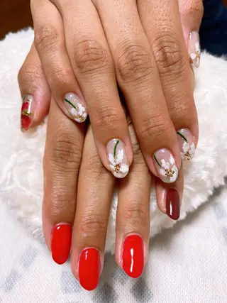 ネイル The Best Beauty受付担当のヘアスタイル