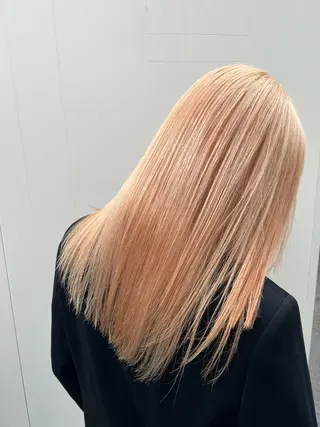 セミロング カラー 美髪改善・ブリーチ tadasuke⭐️のヘアスタイル