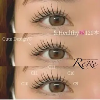 マツエク・マツパ ReRe大分駅前店所属・ReRe 大分駅前店のマツエク・マツパデザイン