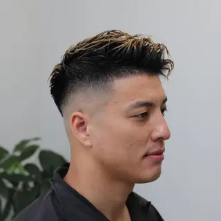 ショート カラー パーマ ヘアアレンジ メンズ キッズ ネイル マツエク・マツパ アイブロウ メンズ専門/パーマ/ フェード/みづきのヘアスタイル