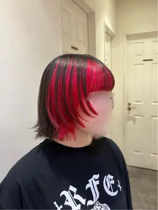 ミディアム 🥀暖色/エクステ/ ヘアメ/横浜/かなこのヘアスタイル