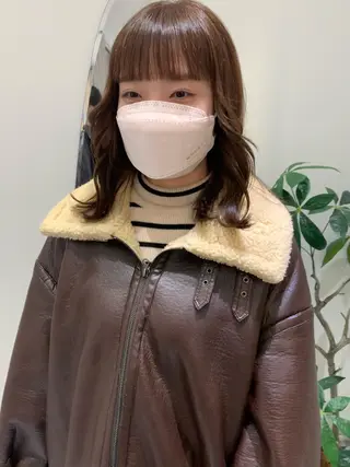 セミロング カラー 韓国ヘア🇰🇷/ 顔周り/松田光里のヘアスタイル