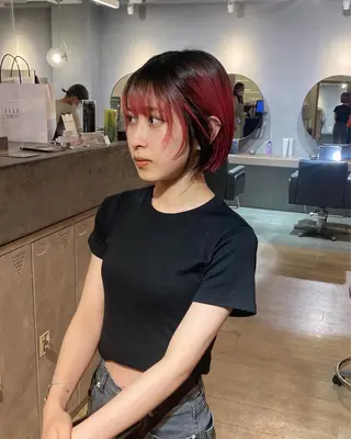 ショート 美髪・シールエクステ ホソタニリョウコのヘアスタイル