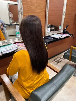 ロング カラー パーマ 山本 あやめ子のヘアスタイル