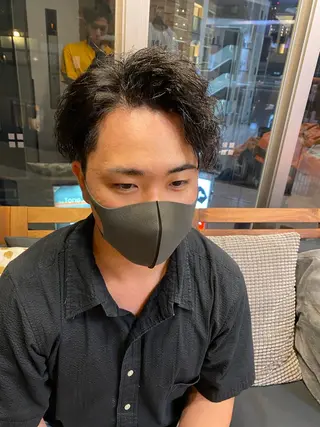 パーマ ヘアアレンジ メンズ men'slapis YUTOのヘアスタイル