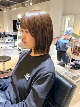 ショート カラー 髪質改善スペシャリス ト長尾勇弥/梅田中津のヘアスタイル