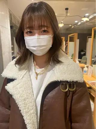 カラー AO所属・RISAKO 艶髪モテヘア🎀府中のヘアスタイル