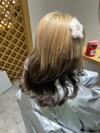 ミディアム カラー 周りと差のつくハイト ーン🥣AZUKIのヘアスタイル