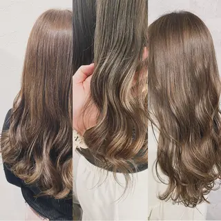 セミロング YU-KA ✂︎ROSSOのヘアスタイル