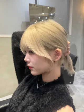 ミディアム 髪質改善カラー /美髪矯正🫧ゆたかのヘアスタイル