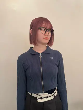 ミディアム カラー ブリーチなし/透明感 /ショート/大世のヘアスタイル