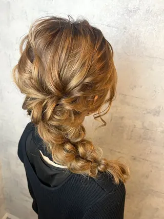 ミディアム 【カメレオン】 しょうた  みくꨄのヘアスタイル