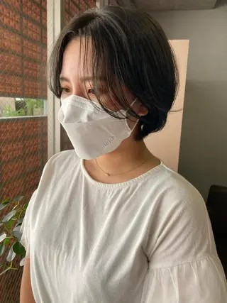 ショート ロングパーマ木村 ボブパーマのヘアスタイル