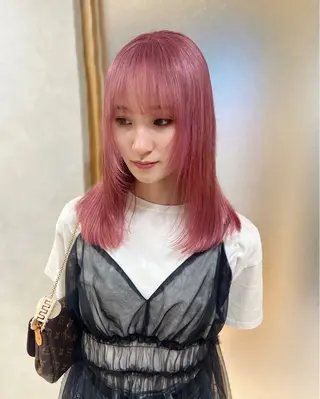 ミディアム レイヤーカット/ボブ 韓国ヘア🪄REN.のヘアスタイル