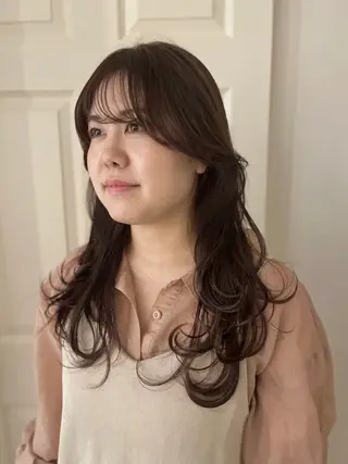 ロング カラー 艶髪/レイヤーカット /メンズ/野口緑のヘアスタイル