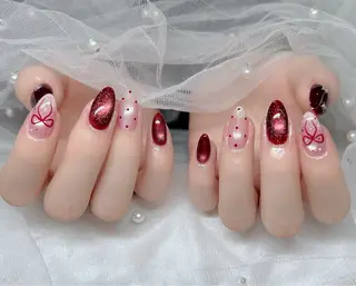 ネイル 🎀PG🩵 ネイルサロンのネイルデザイン