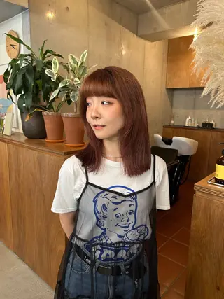 セミロング Stoop所属・伊賀 海優のヘアスタイル