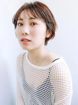 ショート カラー 名駅/大人可愛い /艶髪/流音のヘアスタイル